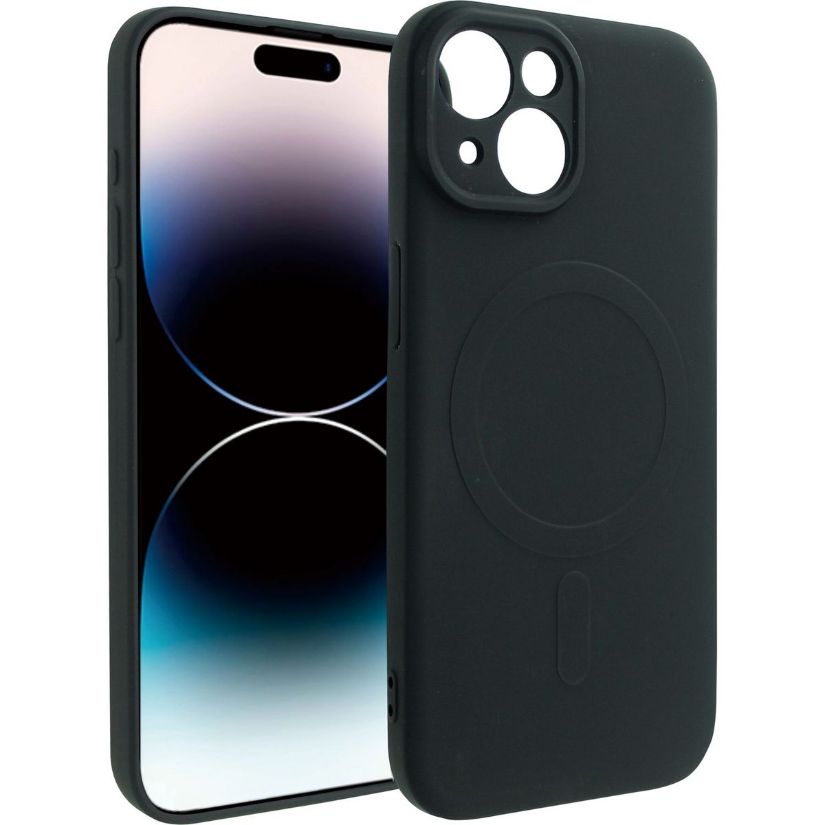 QILIVE Coque Magsafe pour iPhone 15 - Noir