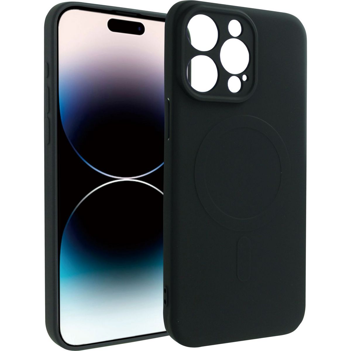 QILIVE Coque Magsafe pour iPhone 15 Pro Max - Noir