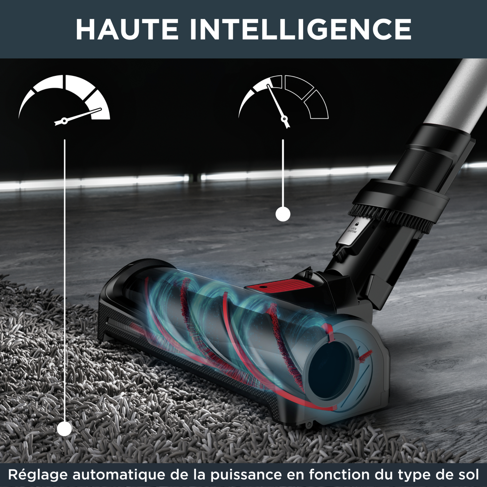 Voir la diapositive 4 : ROWENTA Aspirateur balai  X-FORCE FLEX AUTO 12.60 RH98A7WO - Noir