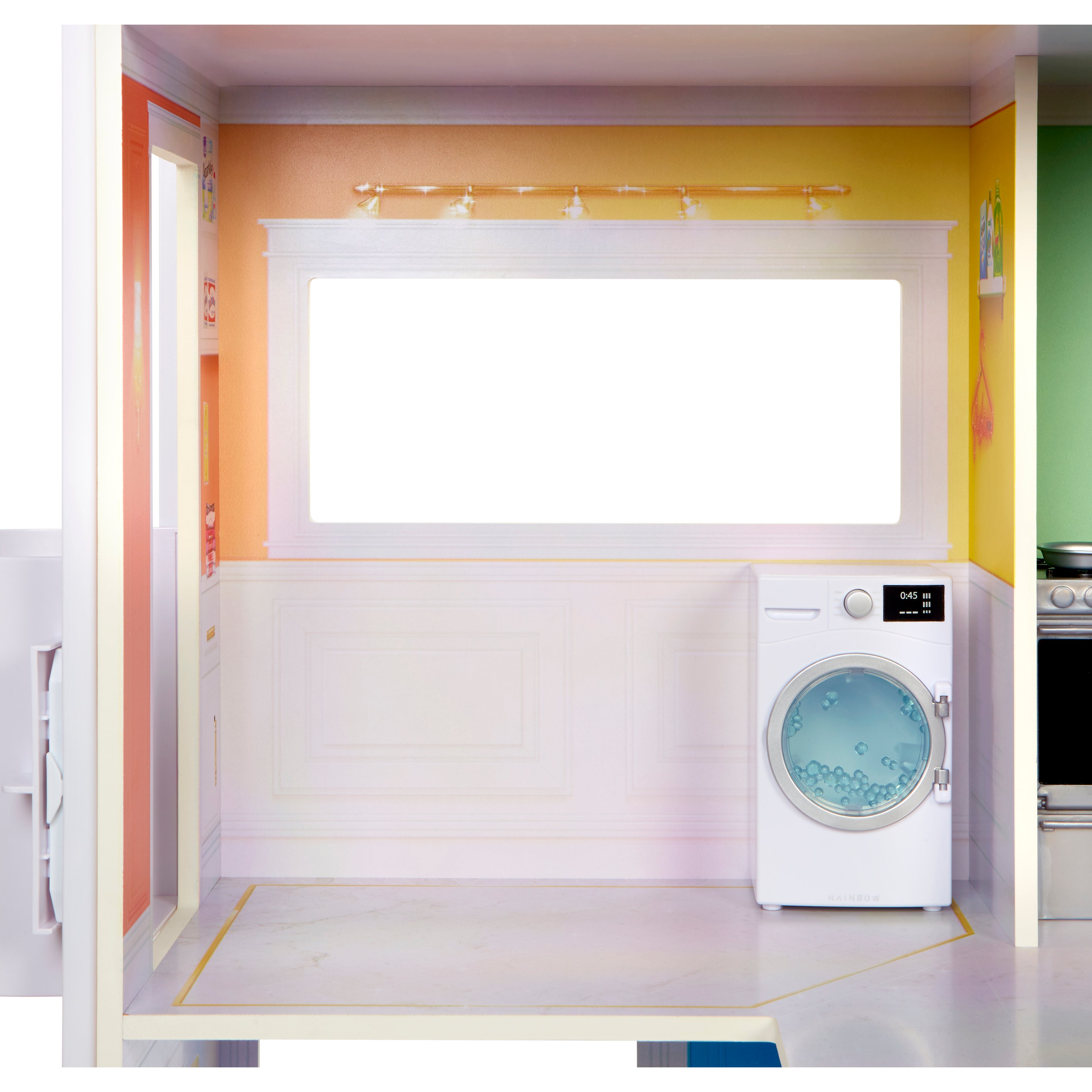 Voir la diapositive 9 : MGA Maison de poupée en bois Rainbow High