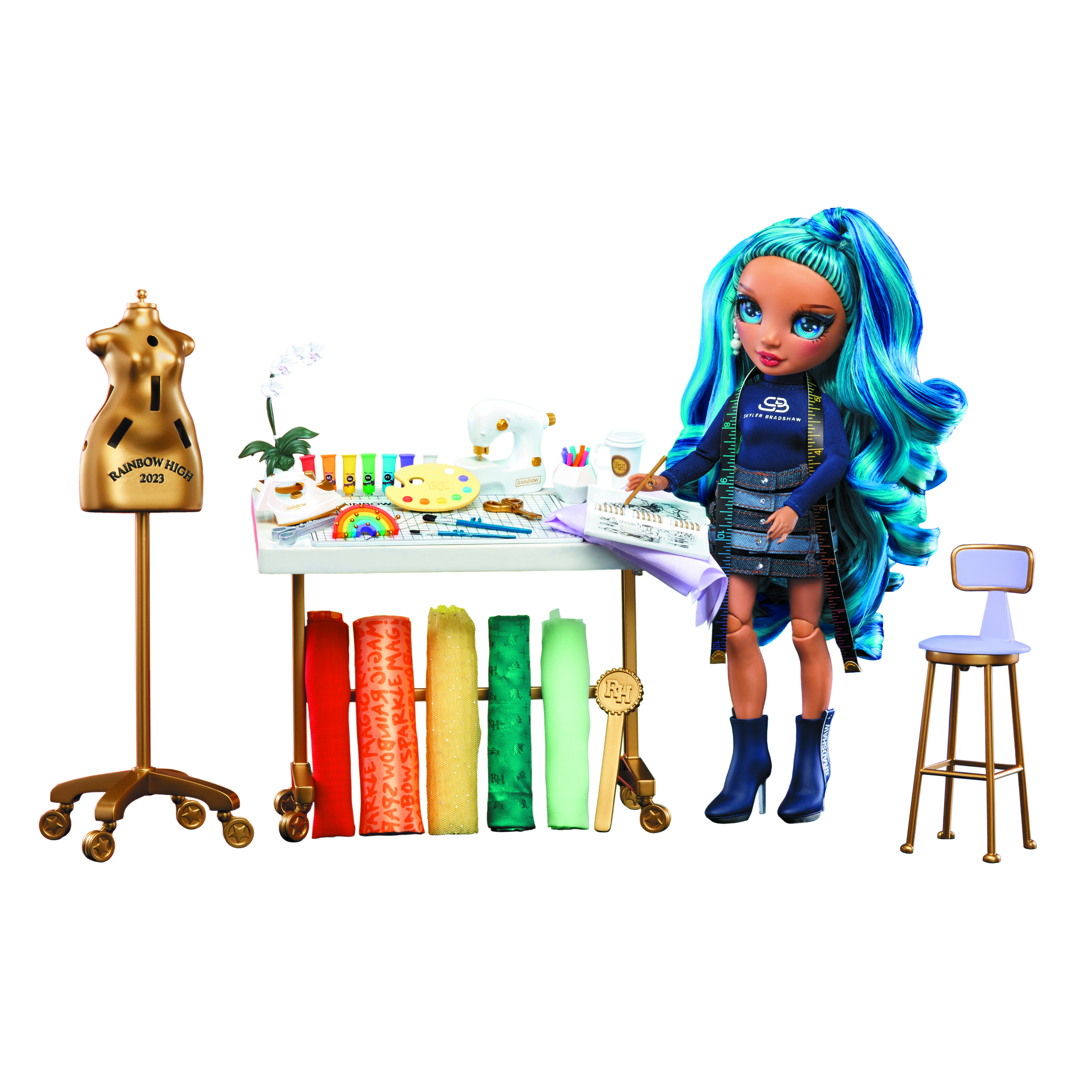 Voir la diapositive 13 : MGA Coffret Studio Rainbow High Dream and Design Fashion + Skyler