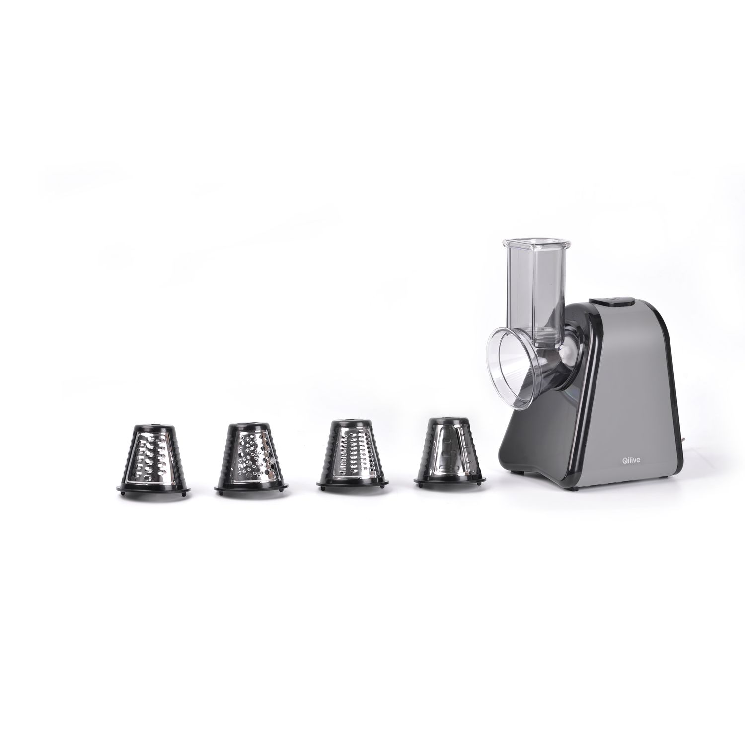 Voir la diapositive 2 : QILIVE Hachoir Salad Maker 4 en 1 Q.5765 - Gris