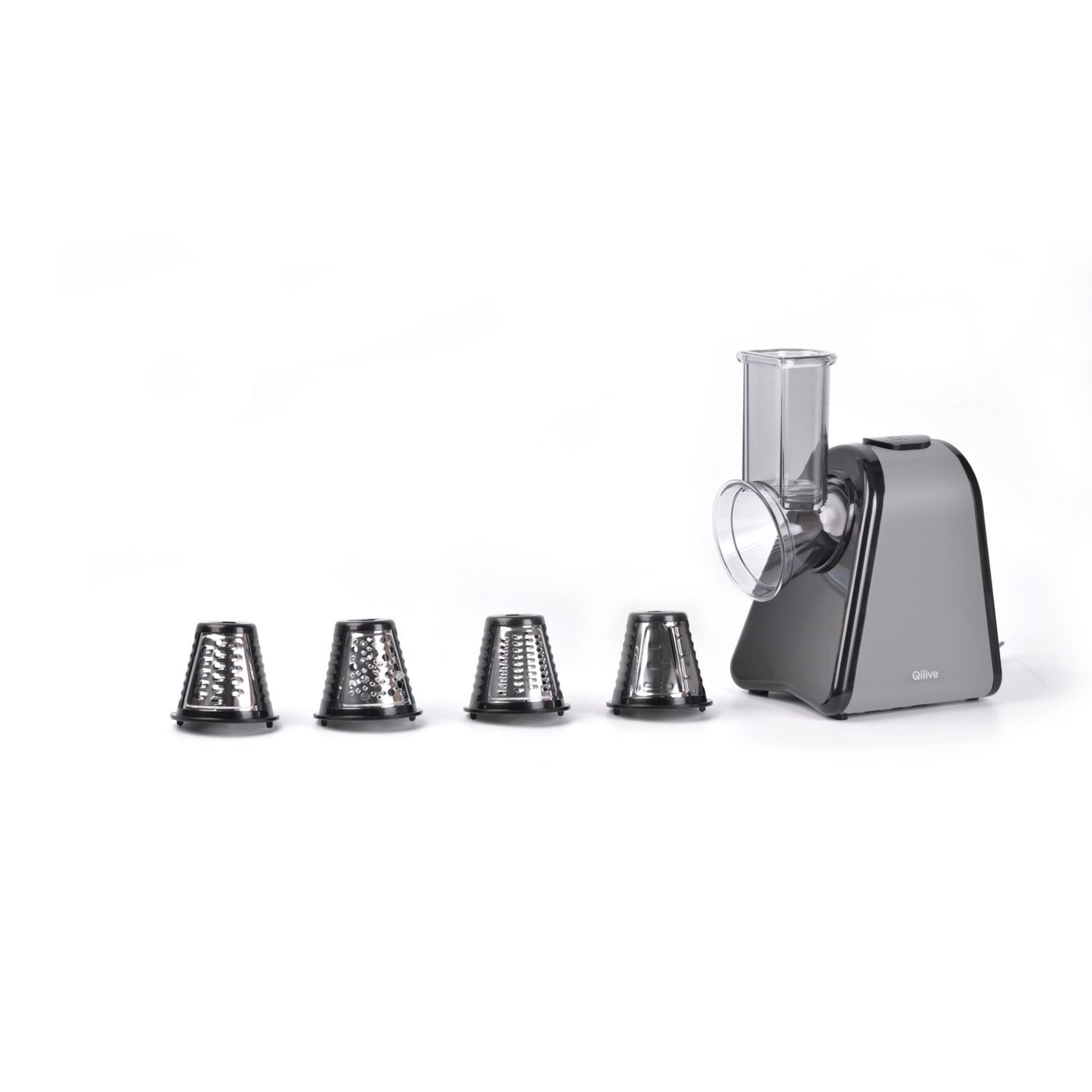 Voir la diapositive 2 : QILIVE Hachoir Salad Maker 4 en 1 Q.5765 - Gris