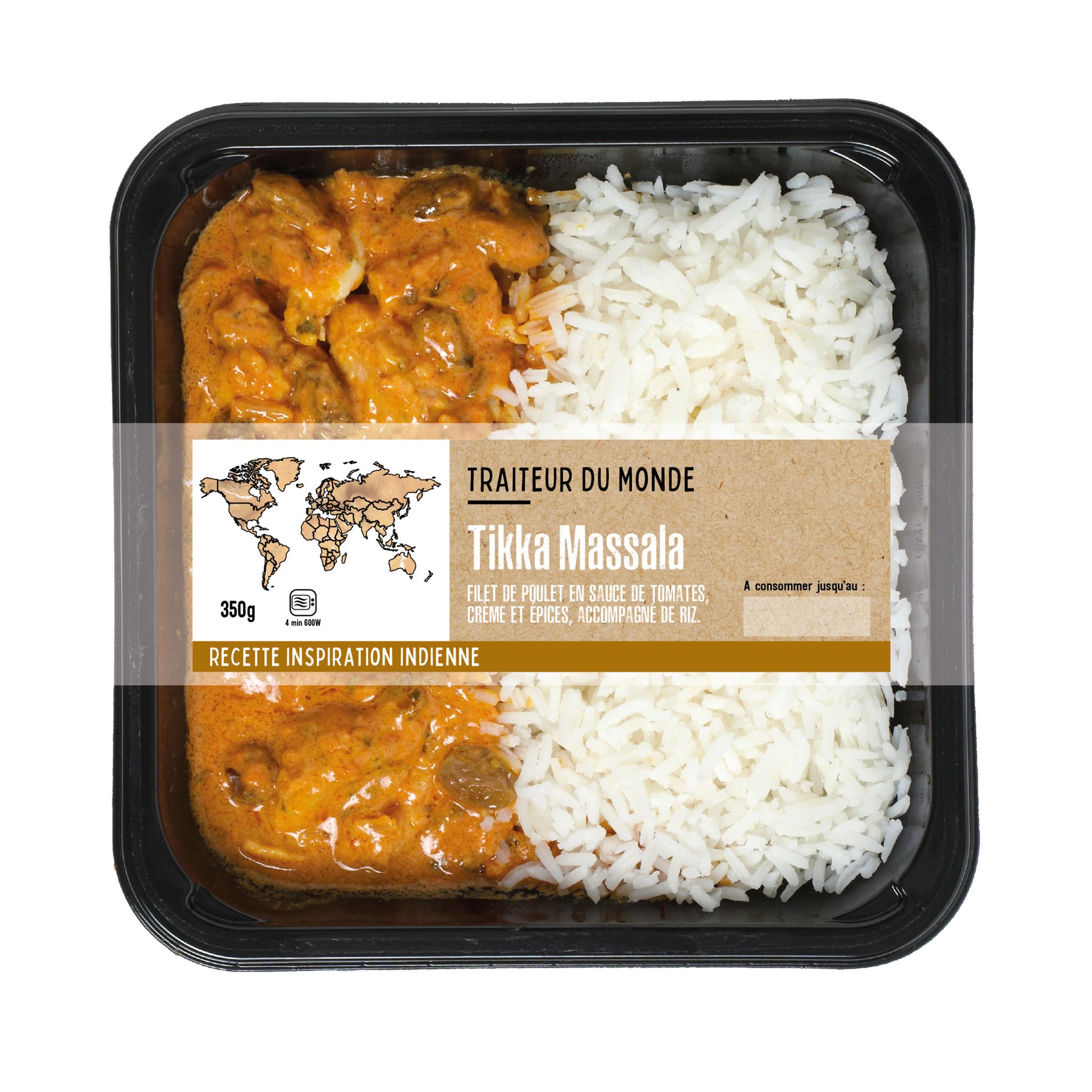 Poulet tikka massala et riz 350g