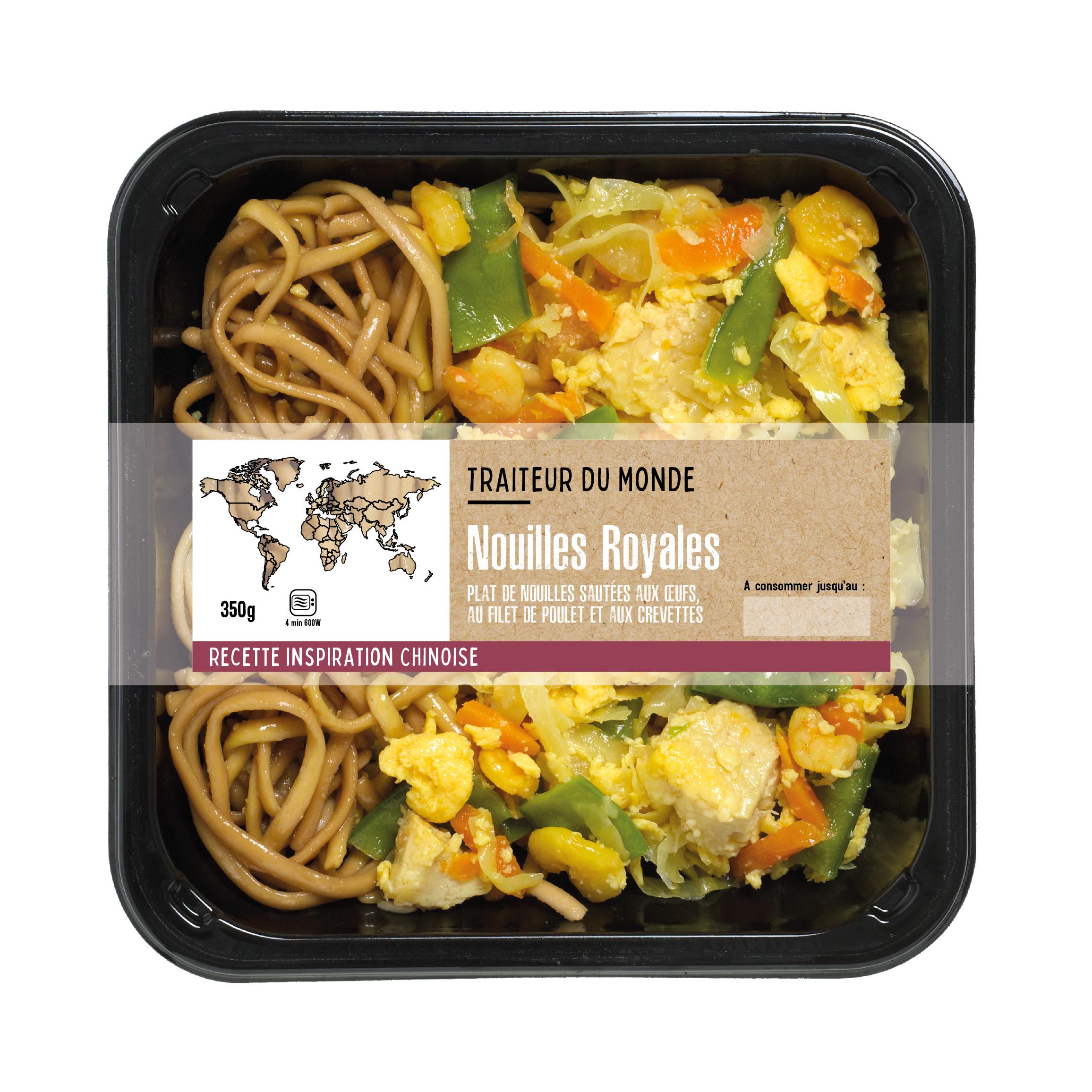 TRAITEUR DU MONDE Nouilles royales aux oeufs poulet et crevettes 350g