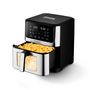 Voir la diapositive 4 : KITCHENCOOK Friteuse électrique sans huile à air chaud AIRMED WXL - Gris et noir