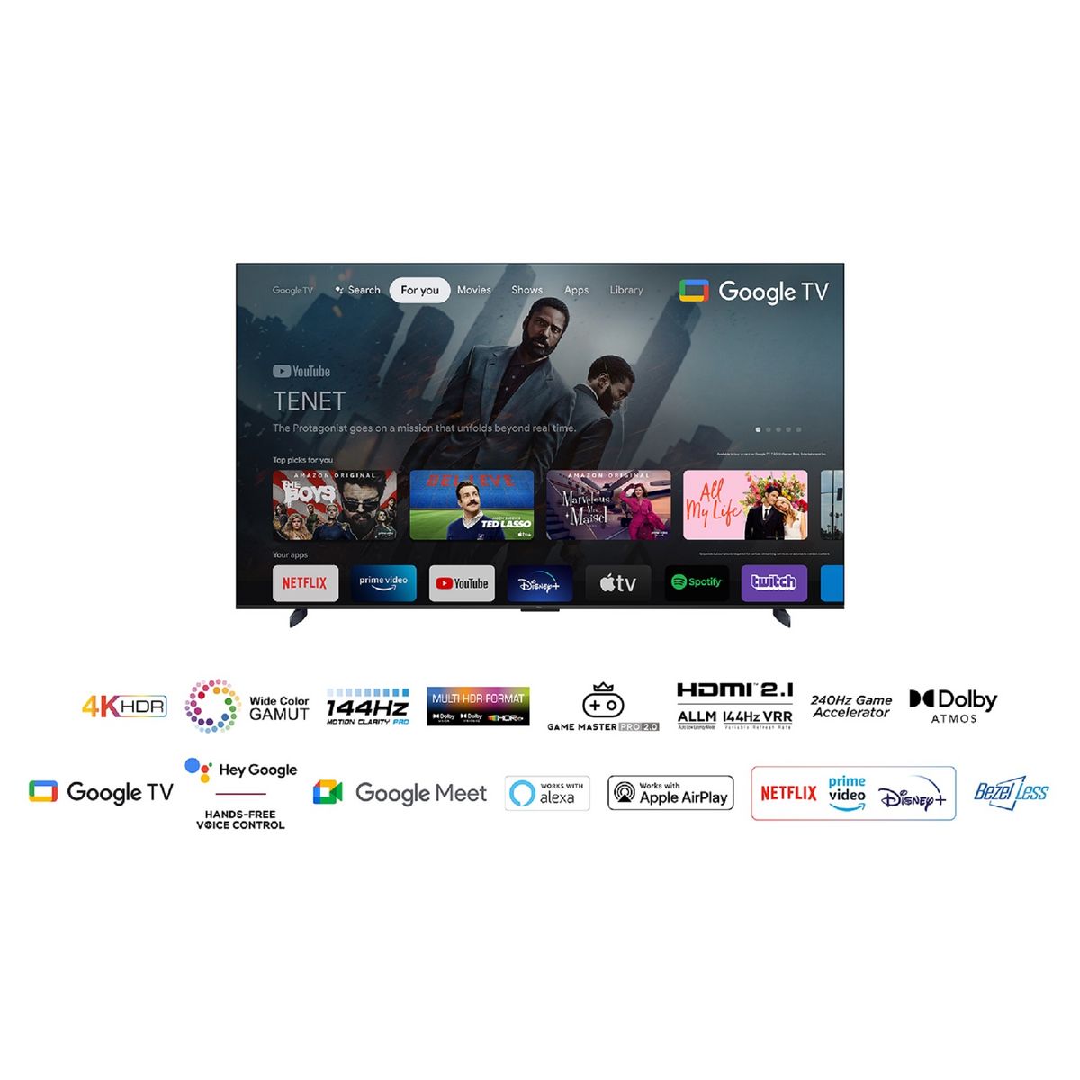 TCL 98P745 2023 TV LED 4K UHD 248 cm Google TV