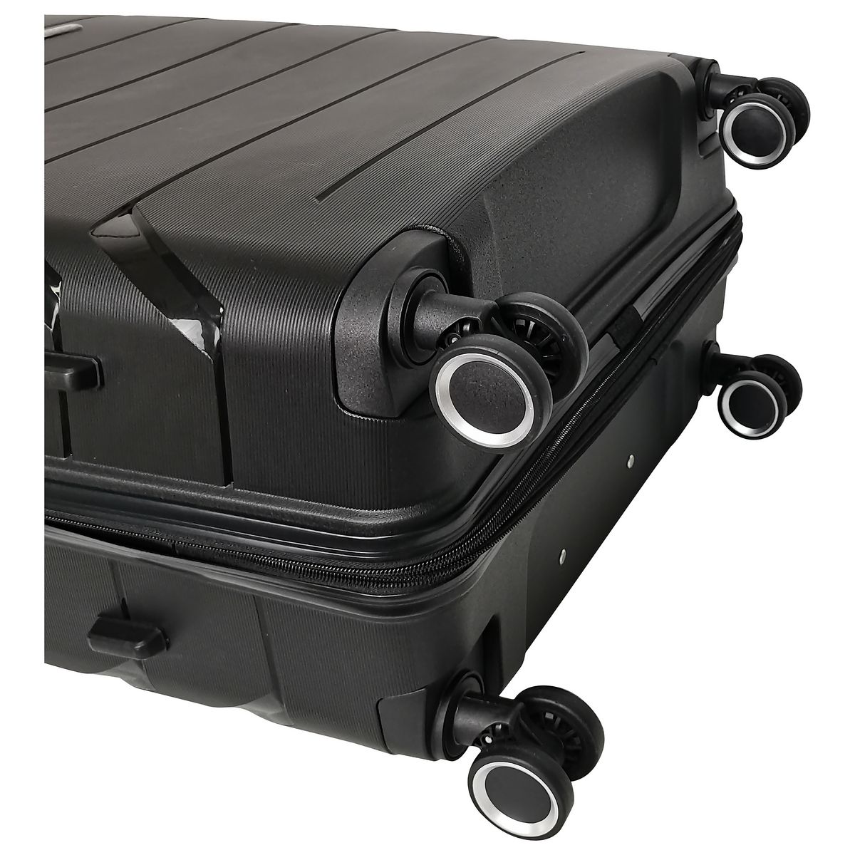 AIRPORT Valise cabine rigide noire Smart Trip 56x20x38cm