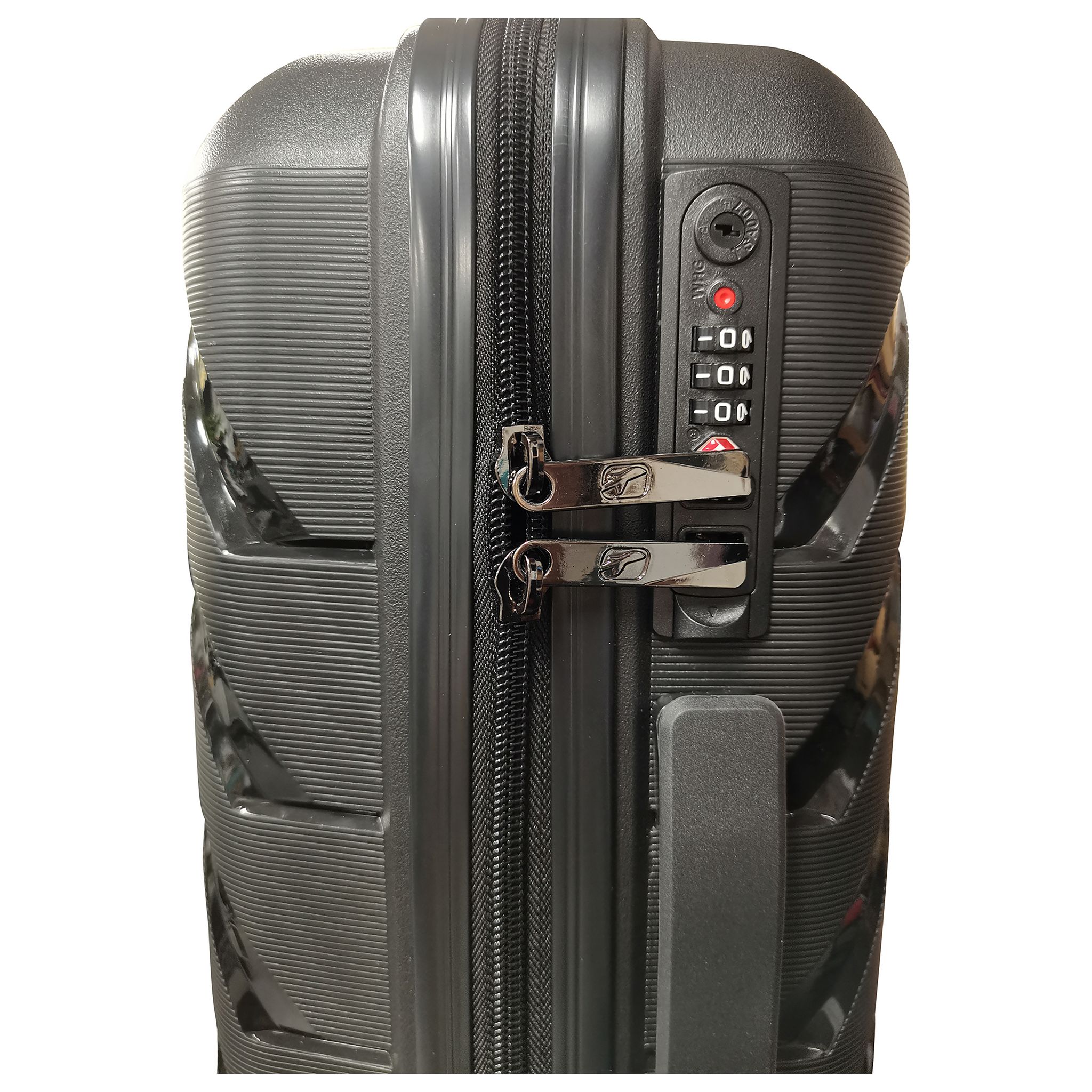 Voir la diapositive 7 : AIRPORT Valise cabine rigide noire Smart Trip 56x20x38cm