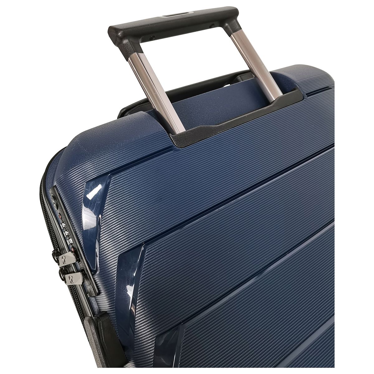 AIRPORT Valise cabine rigide bleue Smart Trip 56x38x20cm