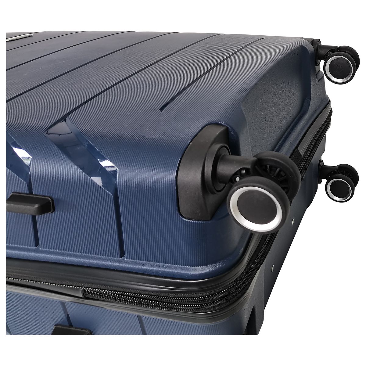 AIRPORT Valise cabine rigide bleue Smart Trip 56x38x20cm