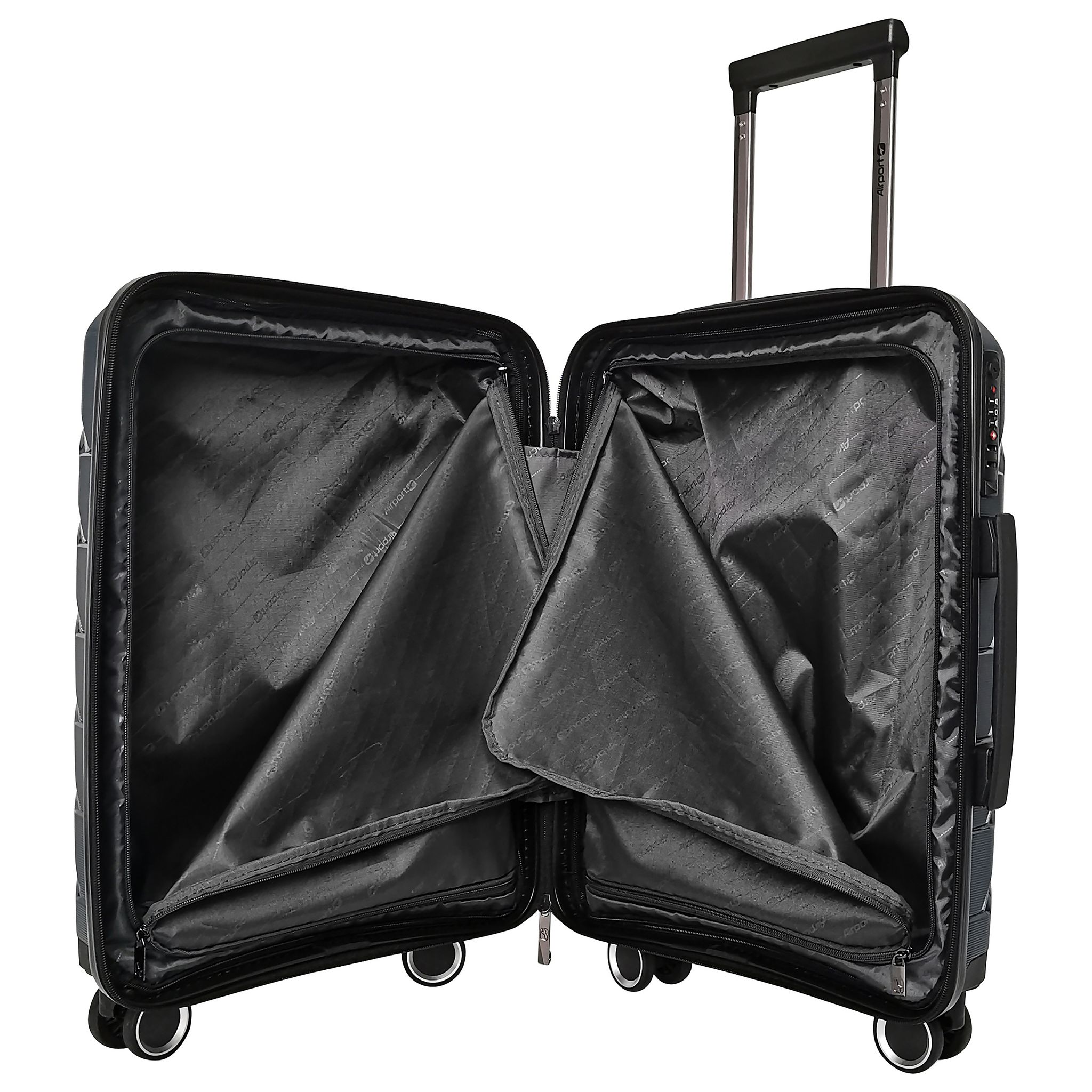 Voir la diapositive 6 : AIRPORT Valise cabine rigide bleue Smart Trip 56x38x20cm