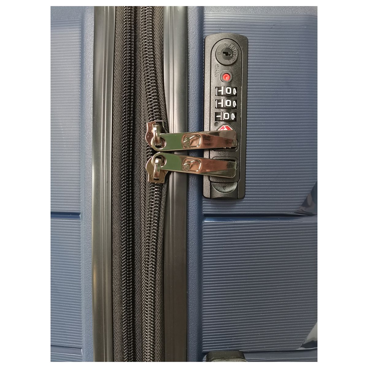 AIRPORT Valise cabine rigide bleue Smart Trip 56x38x20cm