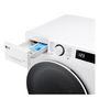 Voir la diapositive 6 : LG Lave linge hublot F92SR50WHS, 9 kg, 1200 T/min, Moteur à induction, A