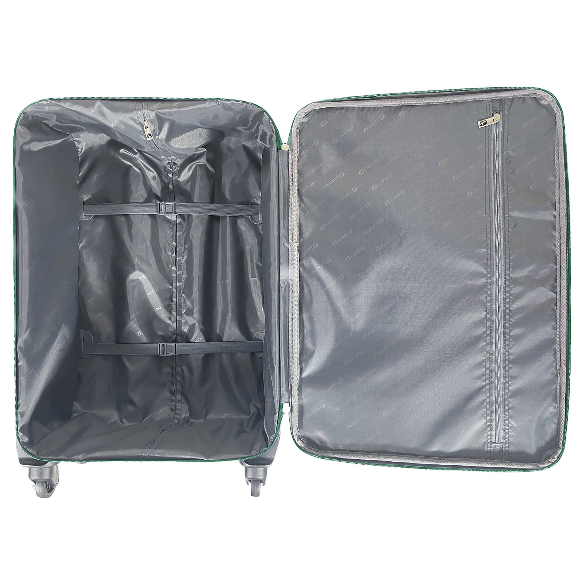 Voir la diapositive 6 : AIRPORT Valise souple verte Easy Sky 65x42x22cm