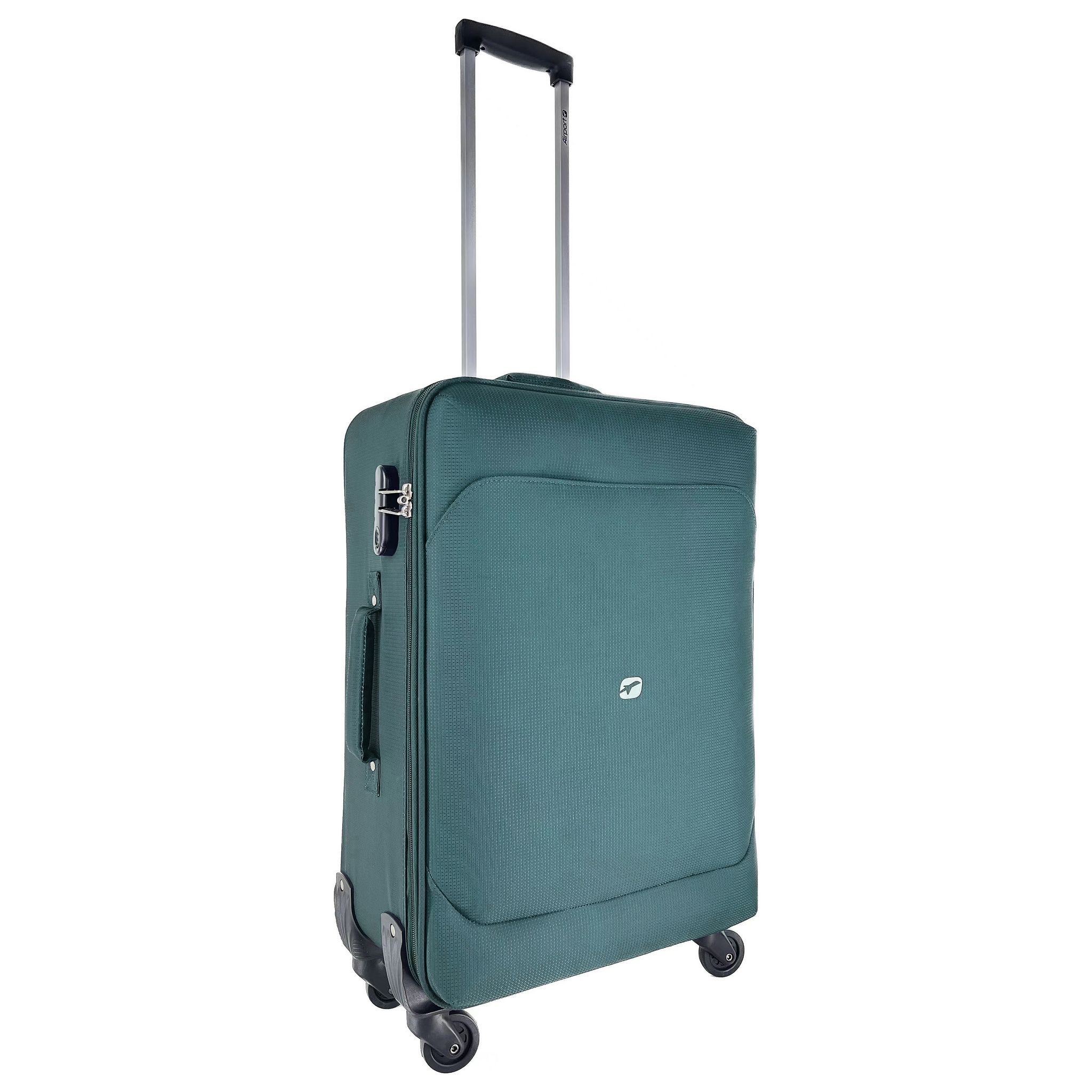 Voir la diapositive 7 : AIRPORT Valise souple verte Easy Sky 65x42x22cm