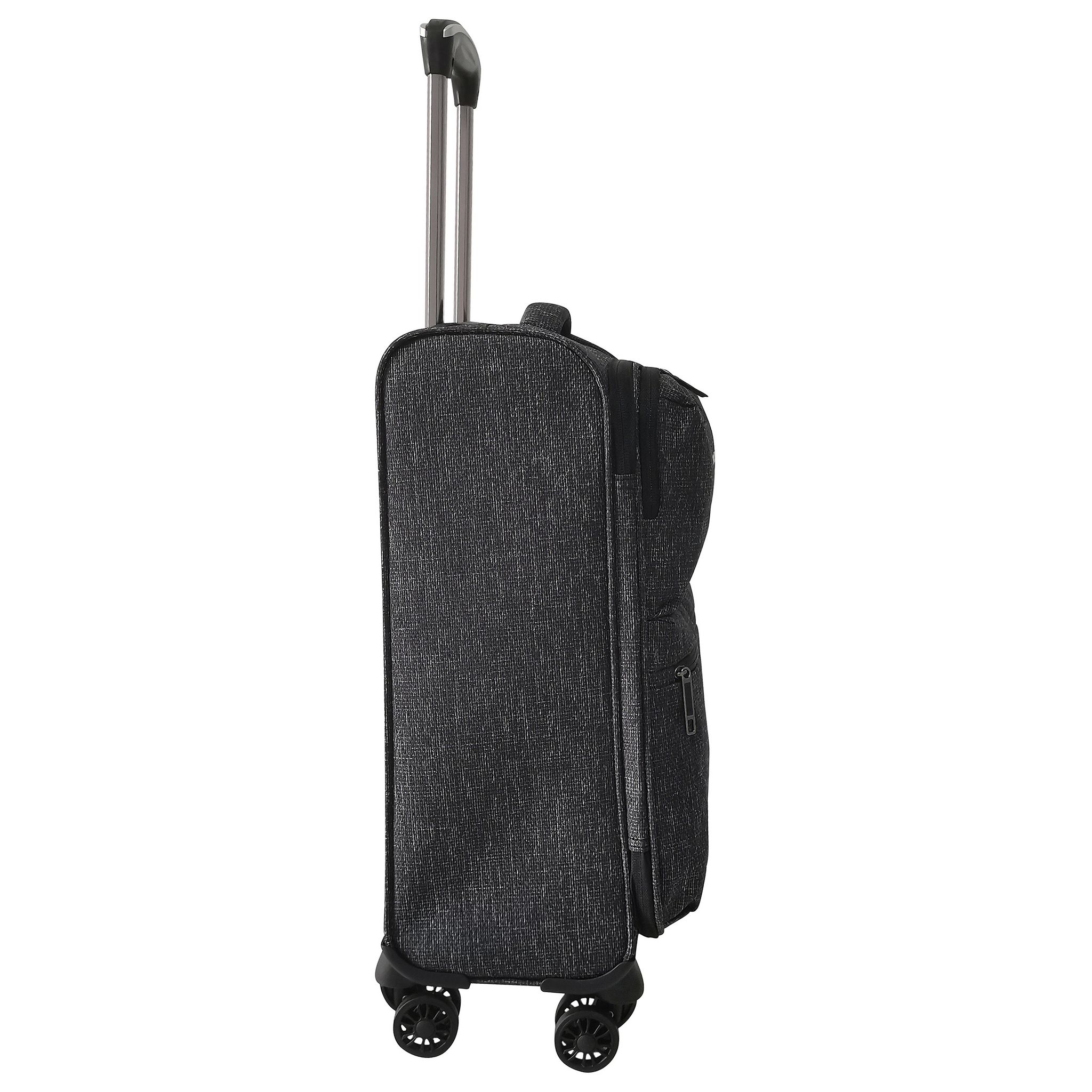 Voir la diapositive 2 : AIRPORT Valise cabine souple noire Poly Soft 55x35x20cm