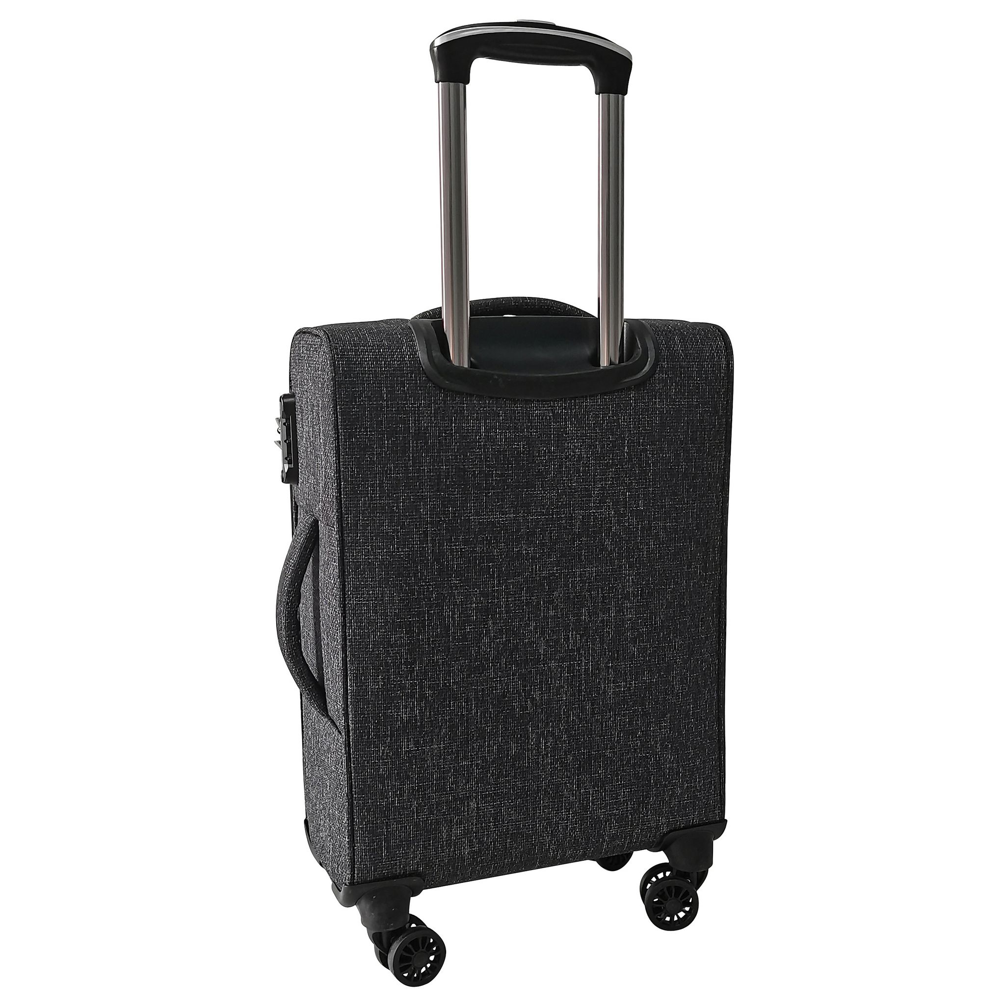 Voir la diapositive 3 : AIRPORT Valise cabine souple noire Poly Soft 55x35x20cm