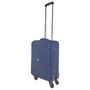 Voir la diapositive 2 : AIRPORT Valise cabine souple bleue Easy Sky 55x35x18cm