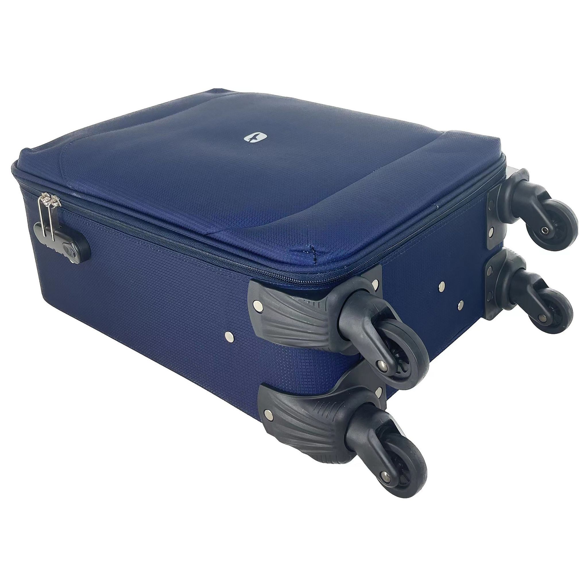 Voir la diapositive 13 : AIRPORT Valise cabine souple bleue Easy Sky 55x35x18cm