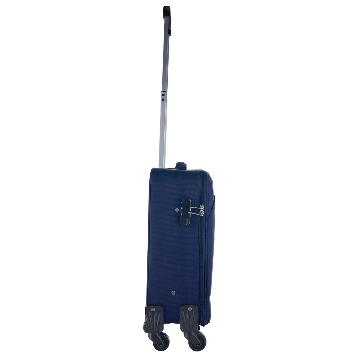 AIRPORT Valise cabine souple bleue Easy Sky 55x35x18cm