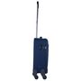 Voir la diapositive 8 : AIRPORT Valise cabine souple bleue Easy Sky 55x35x18cm