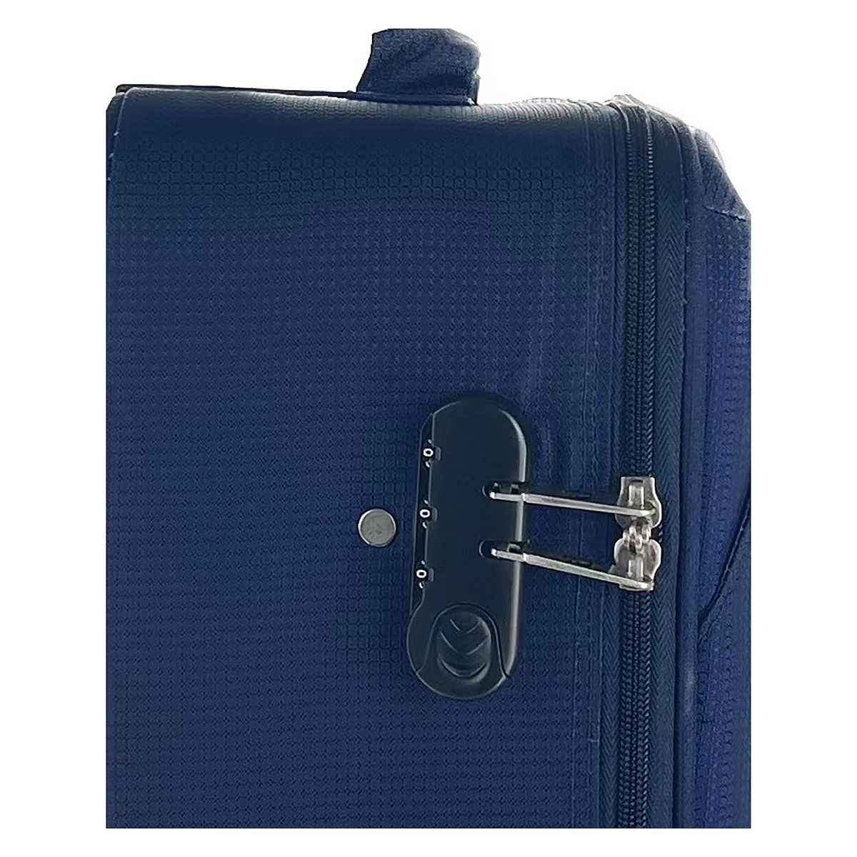 AIRPORT Valise cabine souple bleue Easy Sky 55x35x18cm