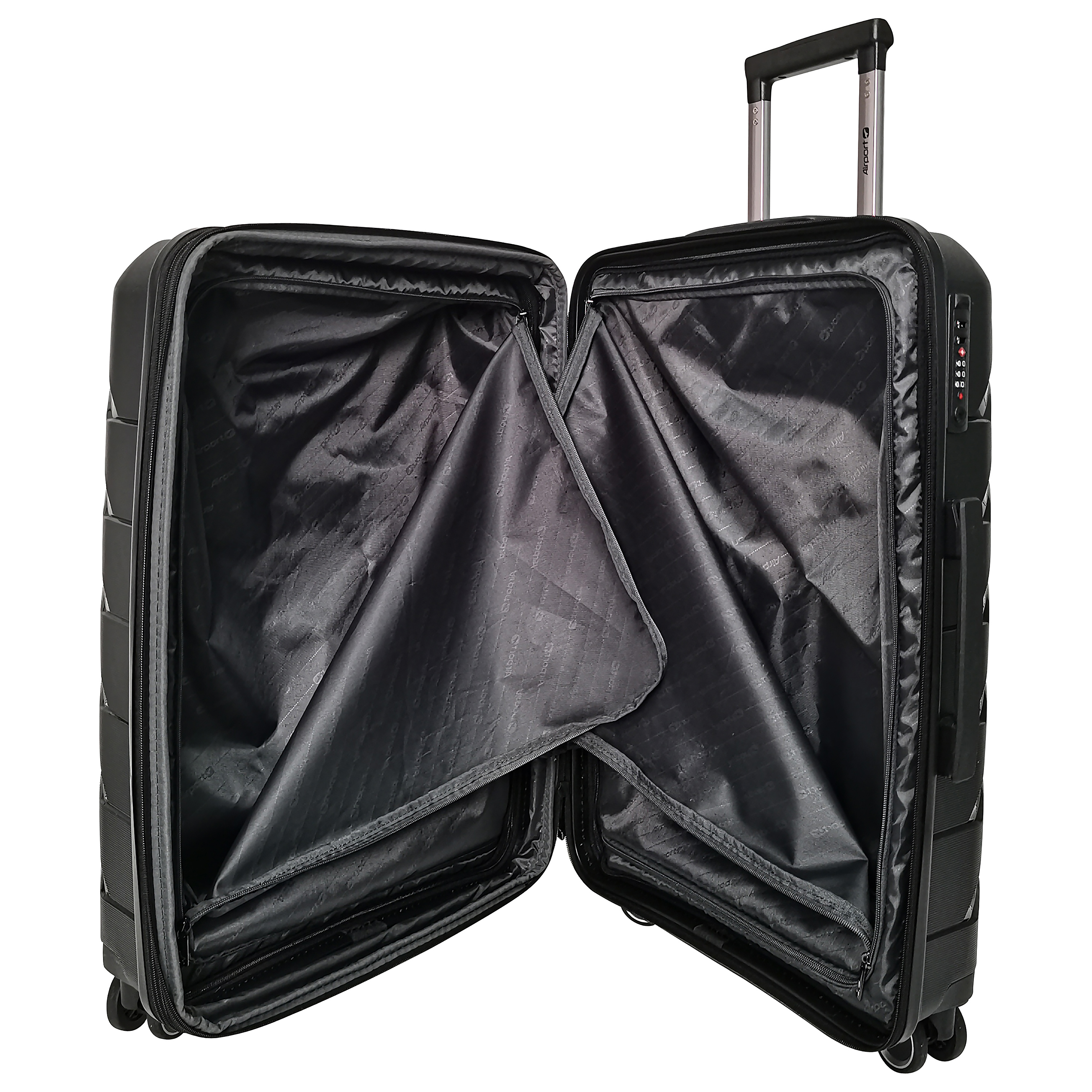 Voir la diapositive 6 : AIRPORT Valise rigide noire Smart Trip 65x44x29cm