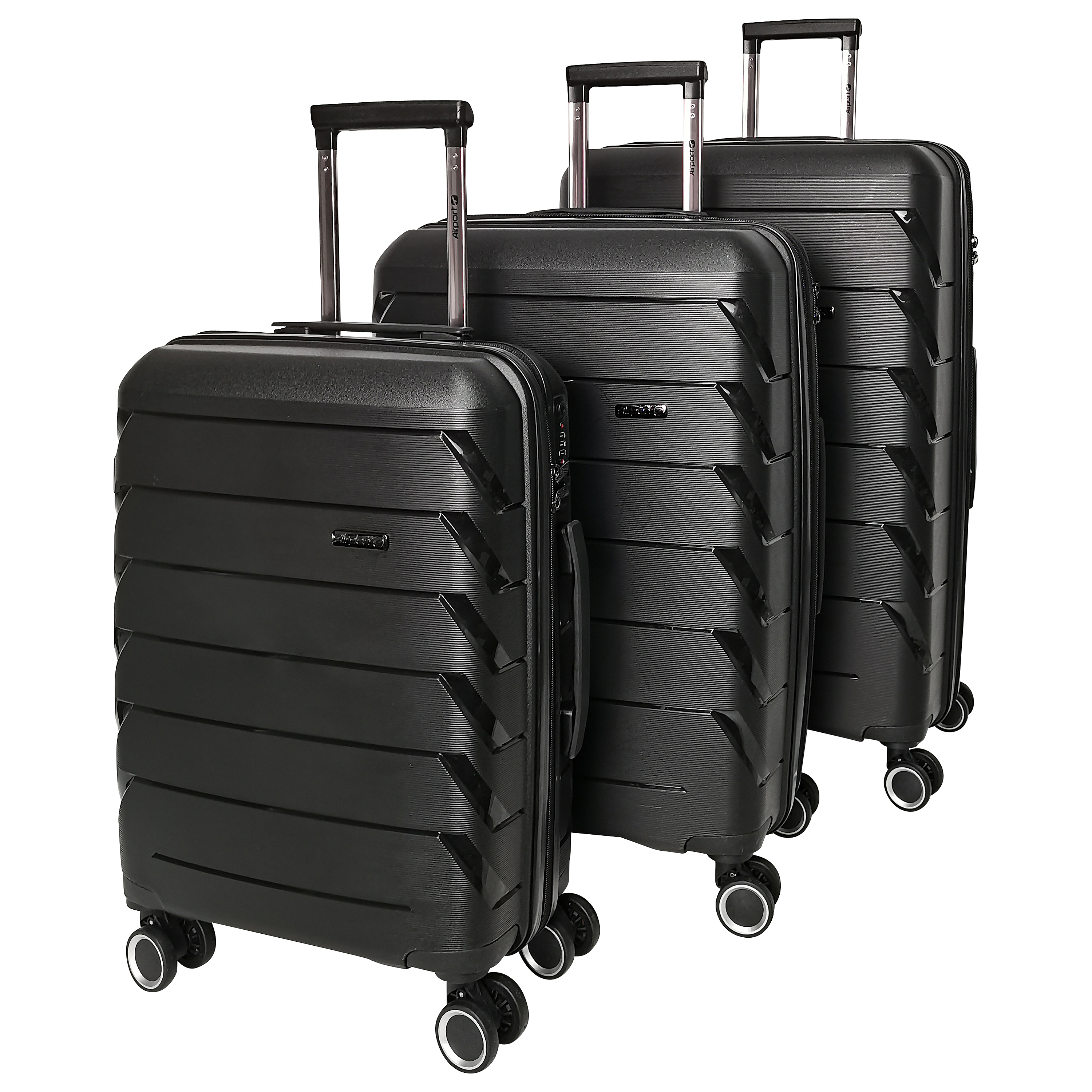 Voir la diapositive 8 : AIRPORT Valise rigide noire Smart Trip 65x44x29cm