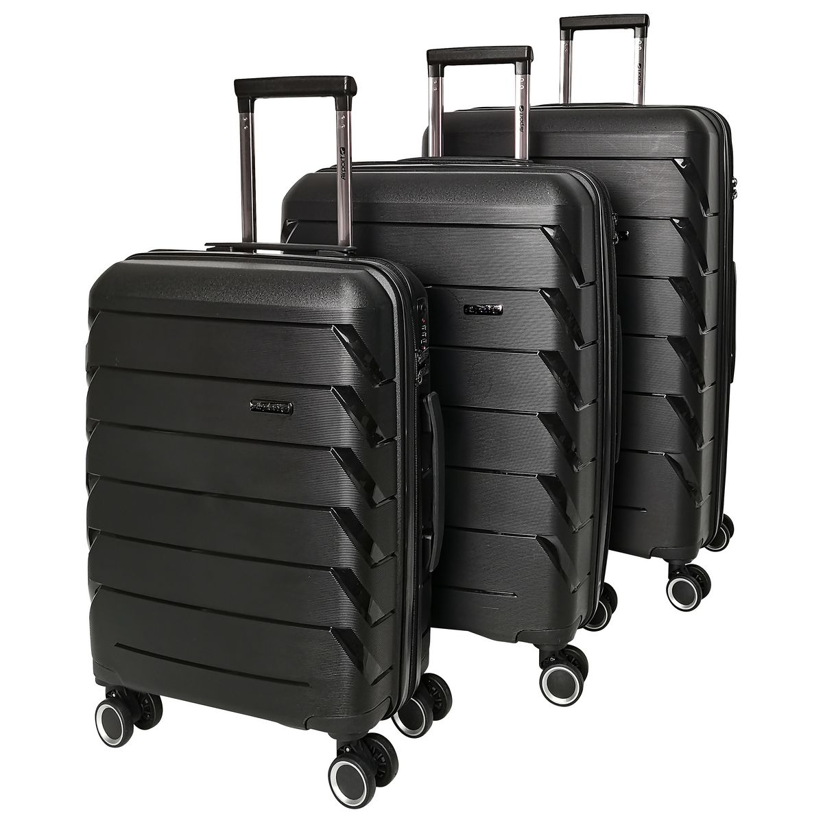 AIRPORT Valise rigide noire Smart Trip 65x44x29cm