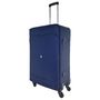 Voir la diapositive 2 : AIRPORT Grande Valise souple bleue Easy Sky 75x48x24cm
