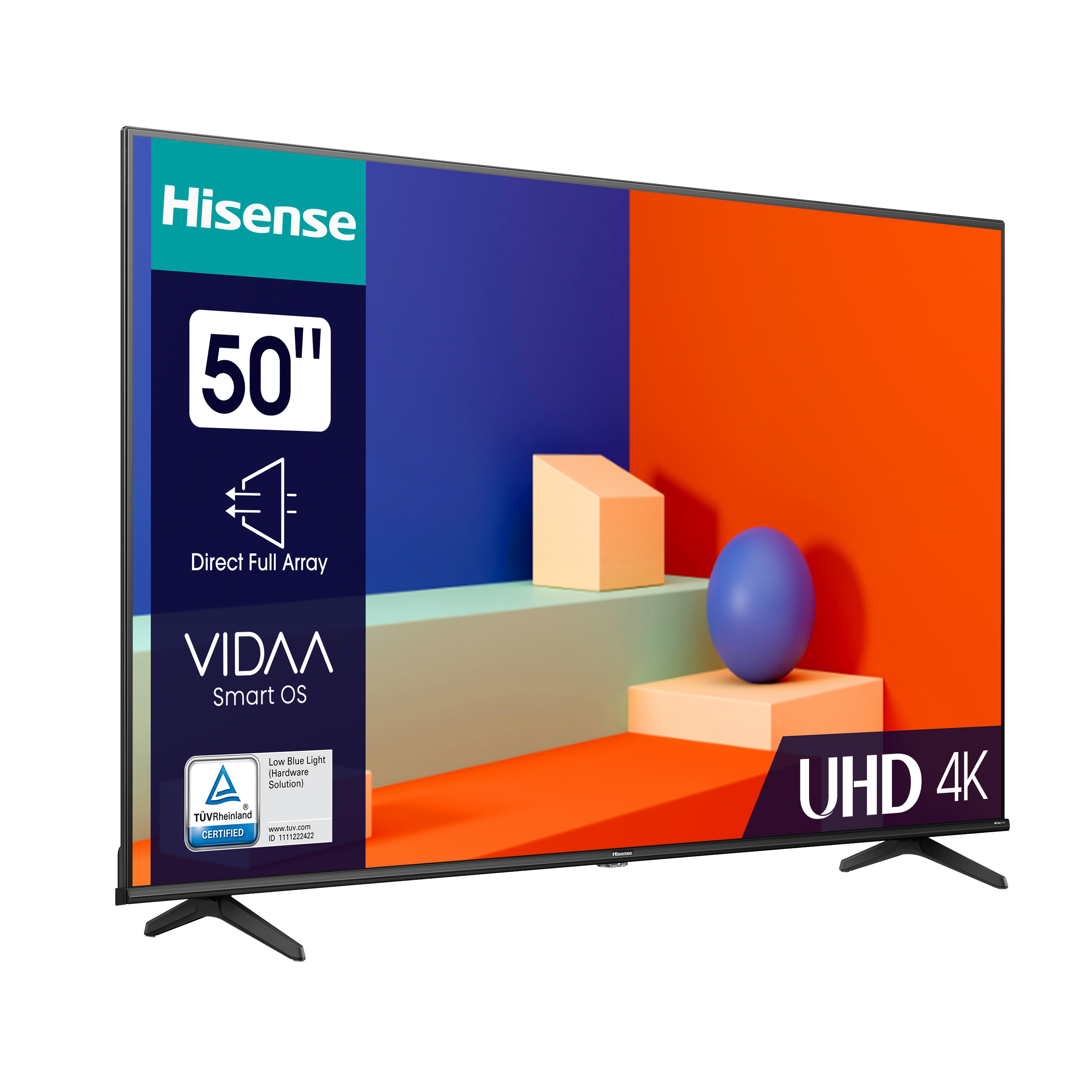 Voir la diapositive 4 : HISENSE 50A6K 2023 TV DLED 4K Ultra HD 126 cm Smart TV