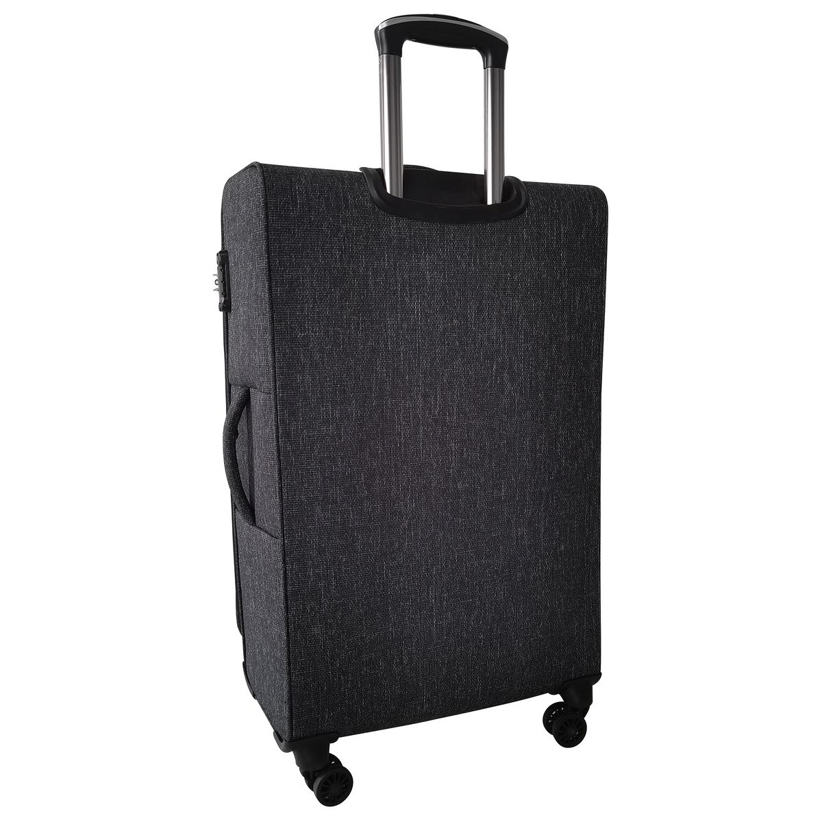 AIRPORT Grande Valise souple noire Poly Soft 75x45x30cm