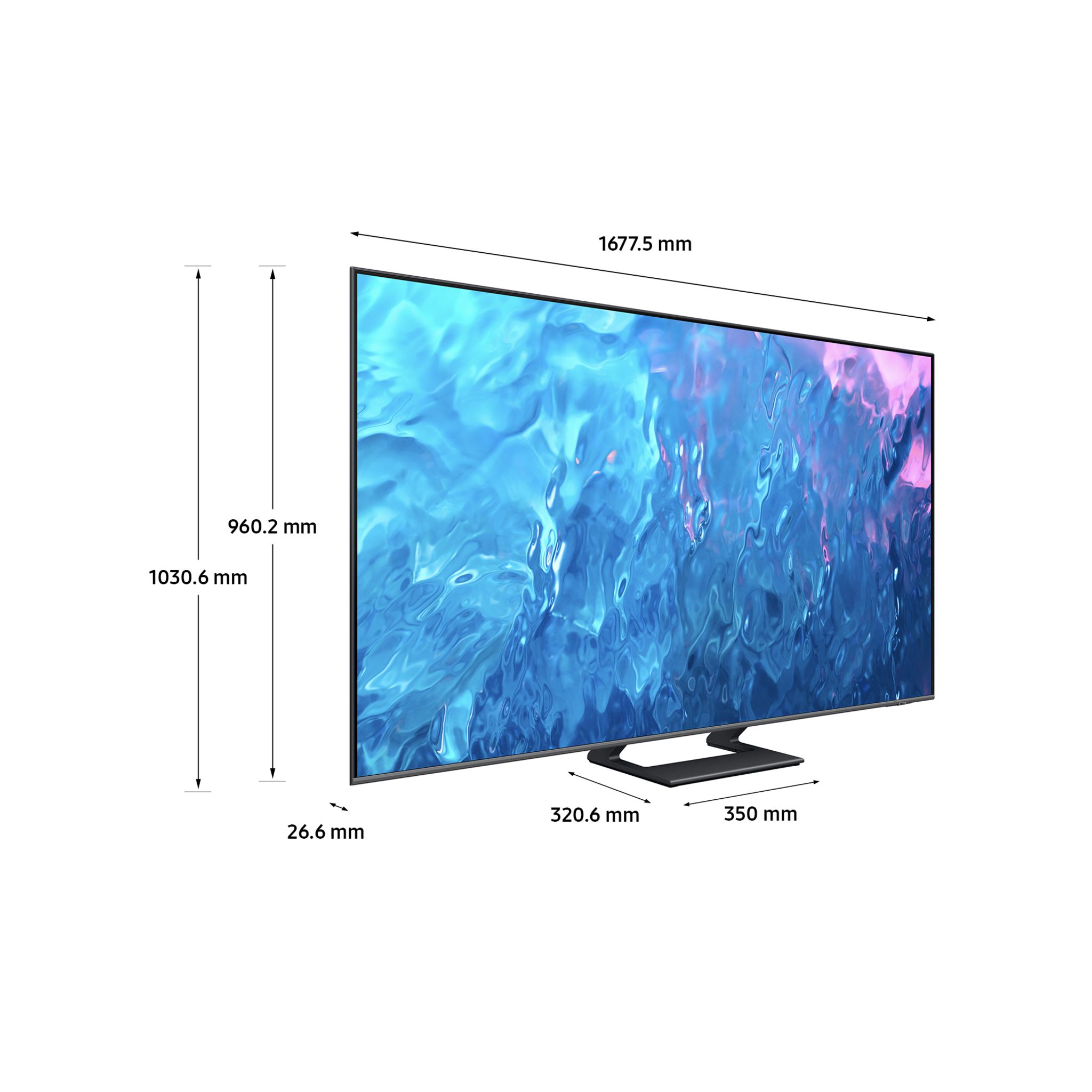 Voir la diapositive 3 : SAMSUNG TQ75Q70CATXXC 2023 TV QLED 4K Ultra HD 189 cm Smart TV