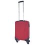 Voir la diapositive 3 : AIRPORT Valise cabine souple rouge Easy Sky 55x35x18cm