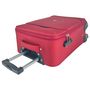 Voir la diapositive 4 : AIRPORT Valise cabine souple rouge Easy Sky 55x35x18cm