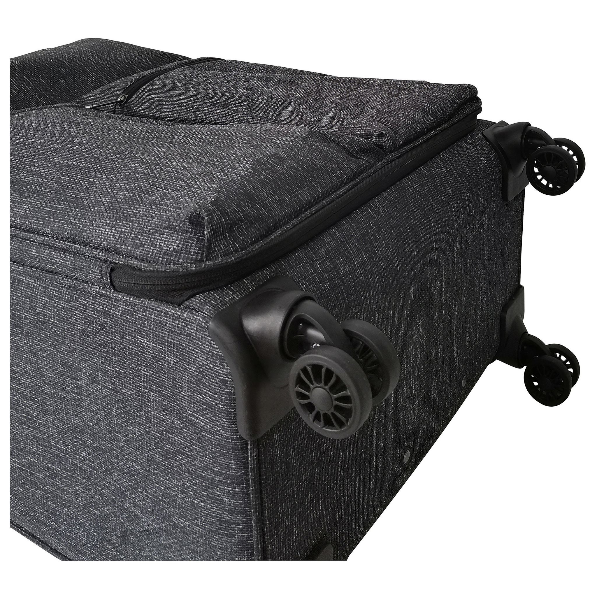 Voir la diapositive 5 : AIRPORT Valise souple noire Poly Soft 65x40x25cm
