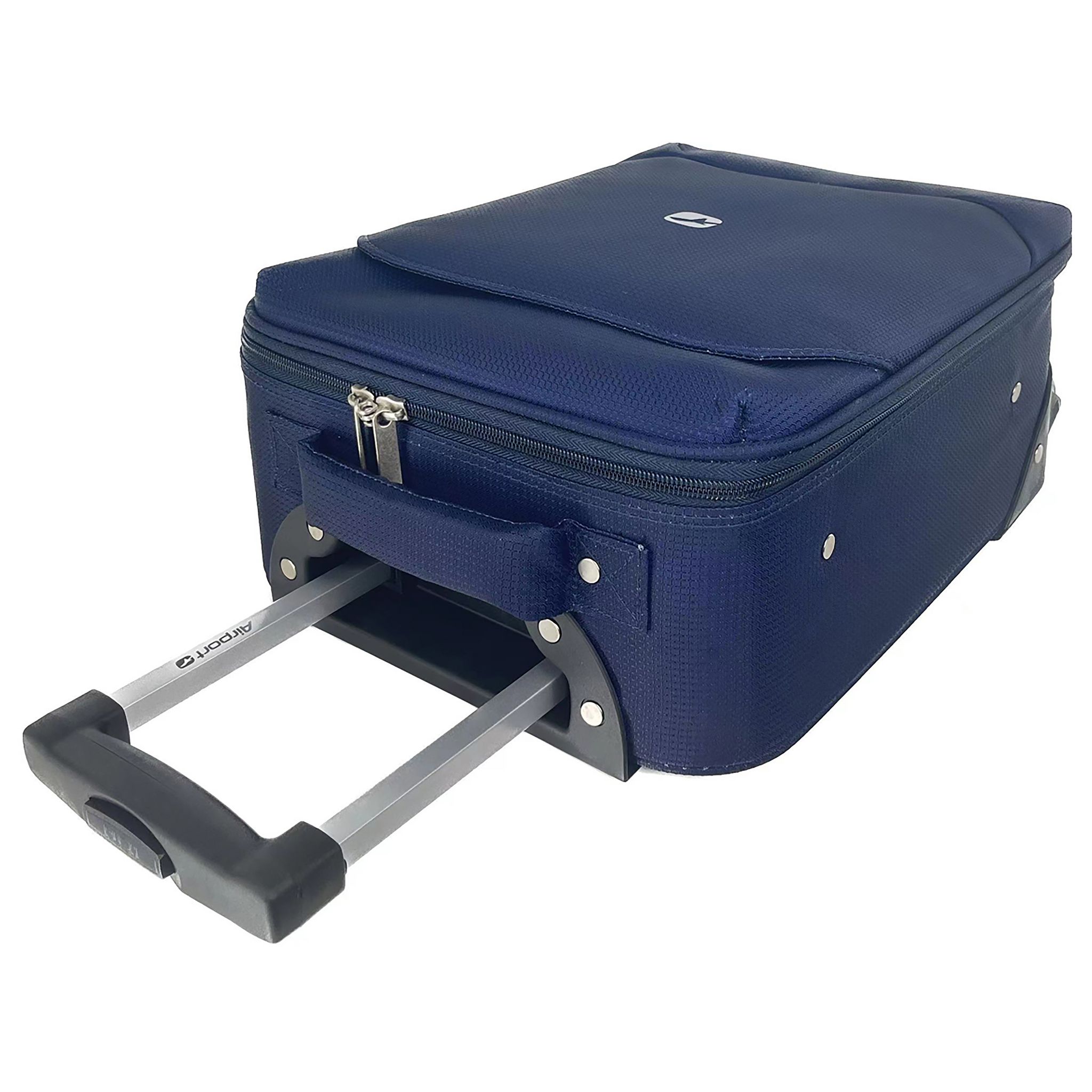 Voir la diapositive 4 : AIRPORT Valise cabine souple bleue Easy Sky 42x30x15cm