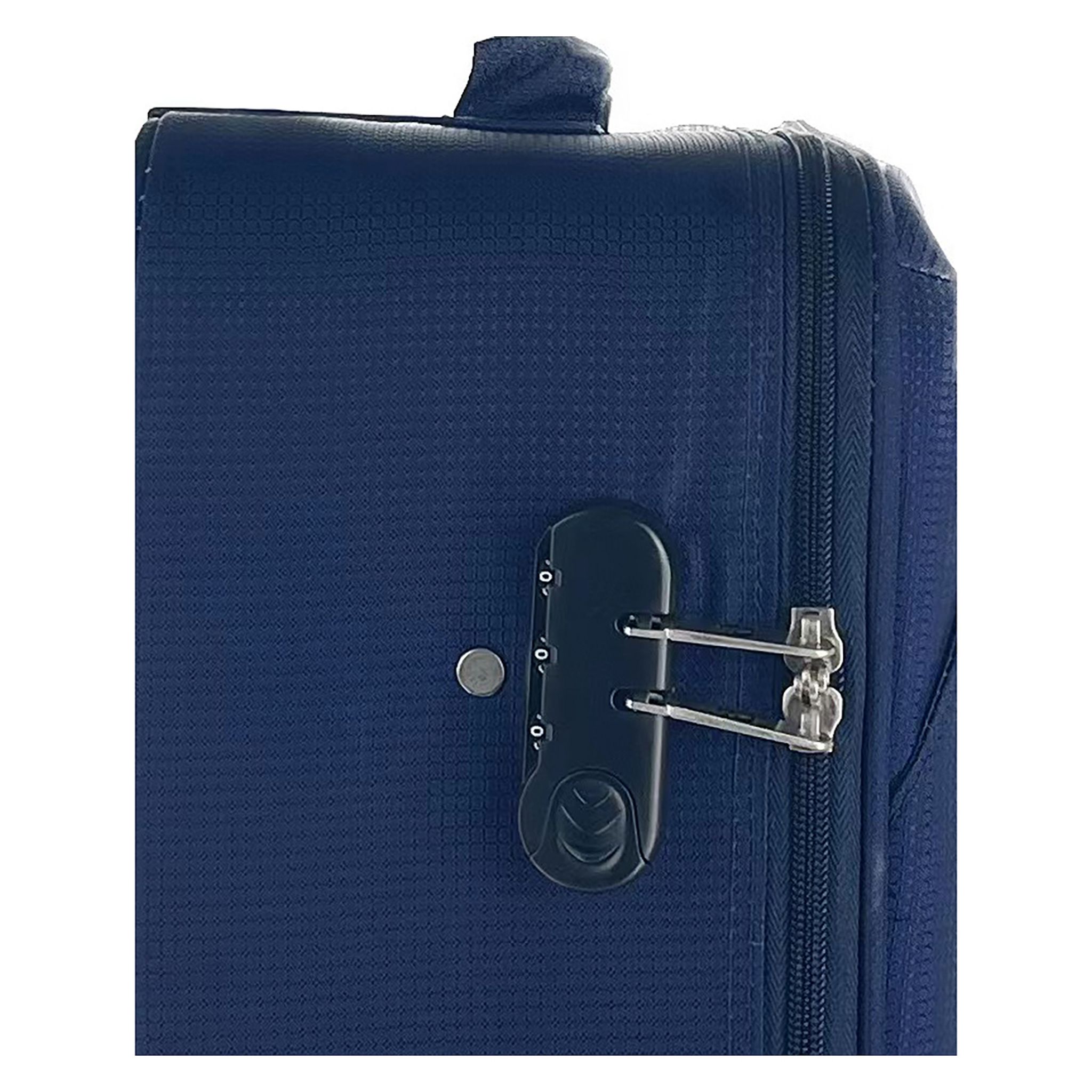 Voir la diapositive 11 : AIRPORT Valise cabine souple bleue Easy Sky 42x30x15cm