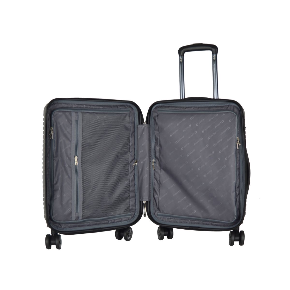 AIRPORT Cabine Valise rigide noire Xtrip 55x36x21cm