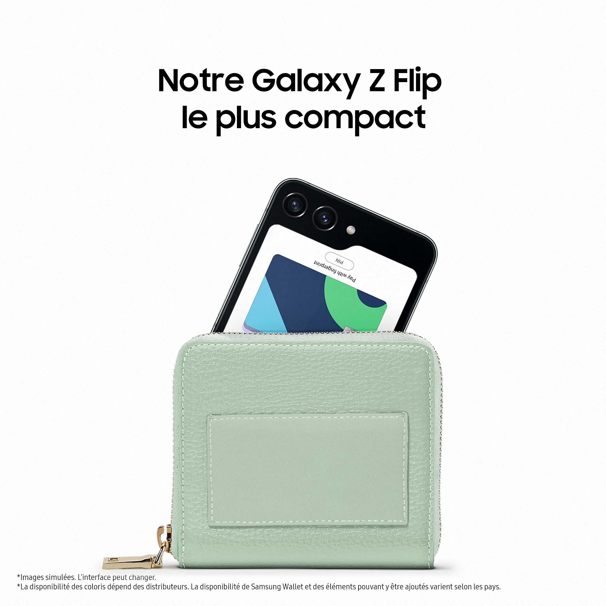 Voir la diapositive 10 : SAMSUNG Galaxy Z Flip5 Smartphone avec Galaxy AI 512Go - Gris