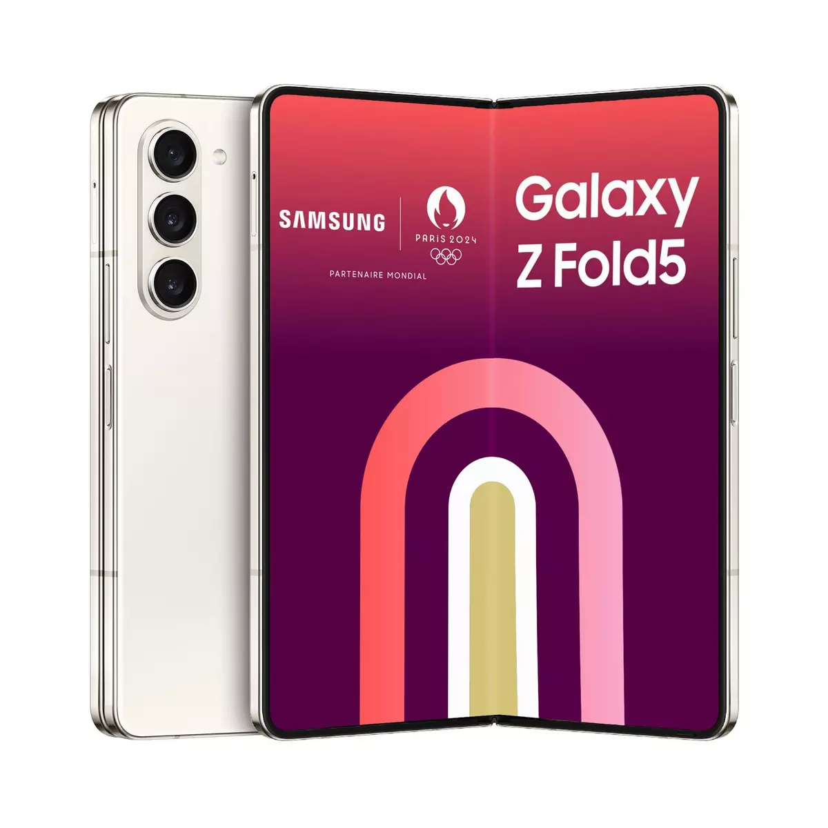 SAMSUNG Galaxy Z Fold5 Smartphone avec Galaxy AI 512Go - Crème