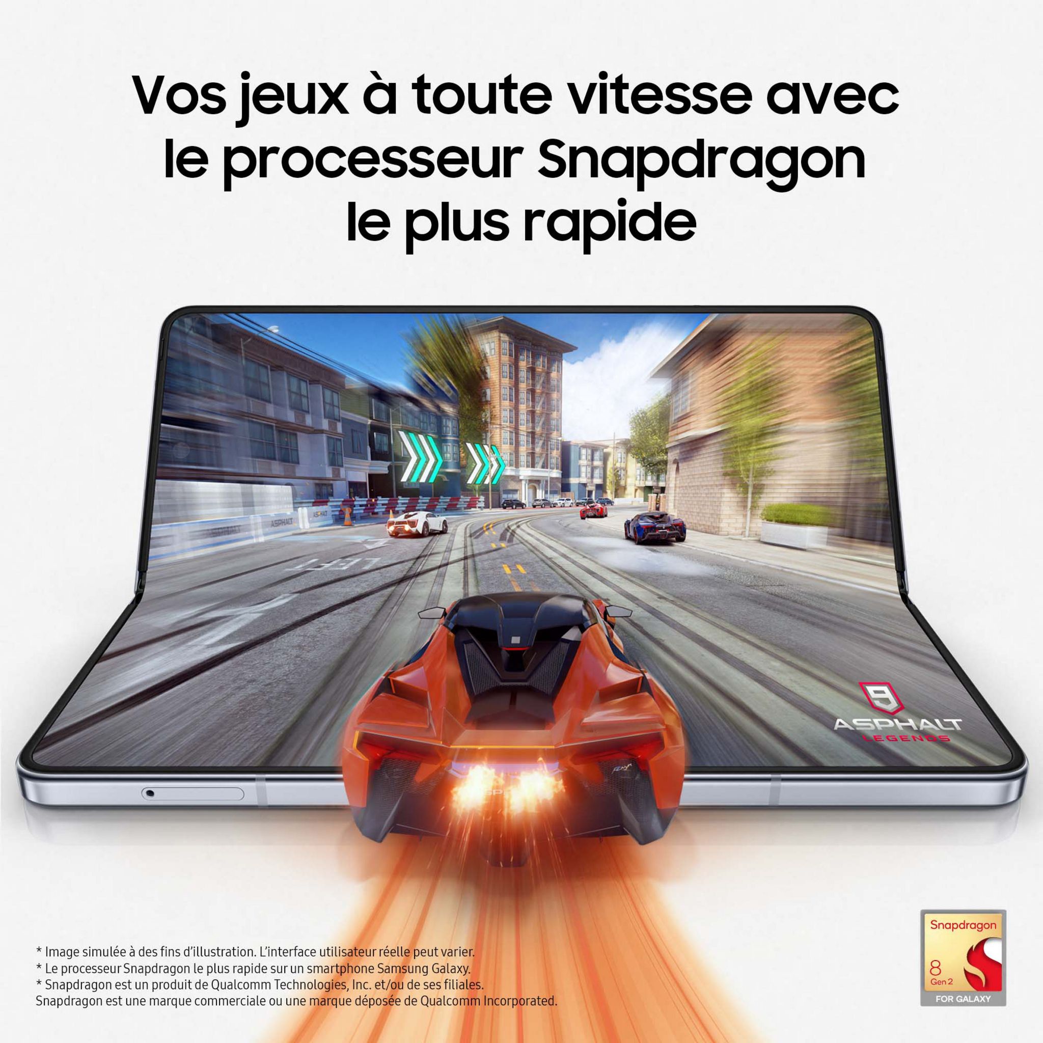 Voir la diapositive 13 : SAMSUNG Galaxy Z Fold5 Smartphone avec Galaxy AI 512Go - Crème