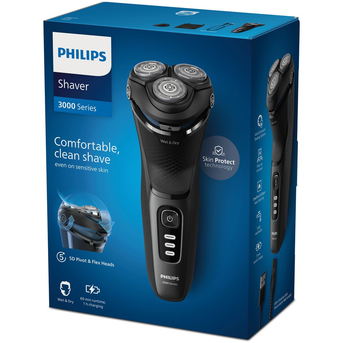 PHILIPS Rasoir électrique S3244/12 - Noir