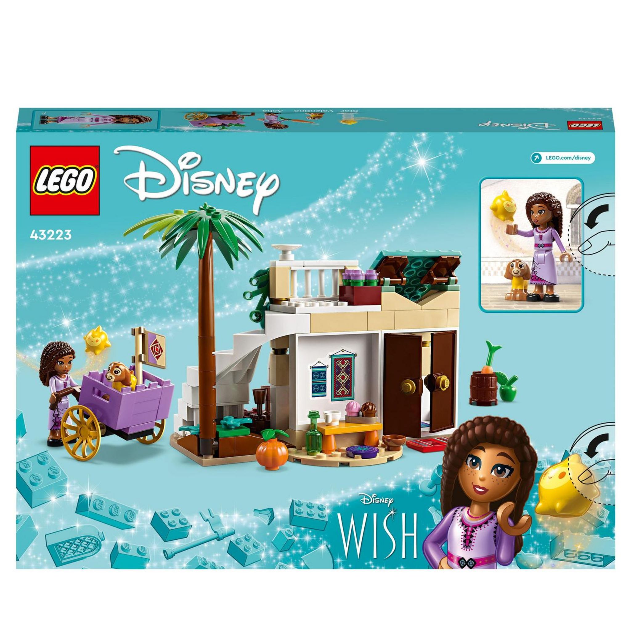 Voir la diapositive 2 : LEGO LEGO | Disney Wish 43223 Asha dans la Ville de Rosas, avec Poupée Asha, Jouet de Chèvre Valentino et Figurine Star, Film Wish