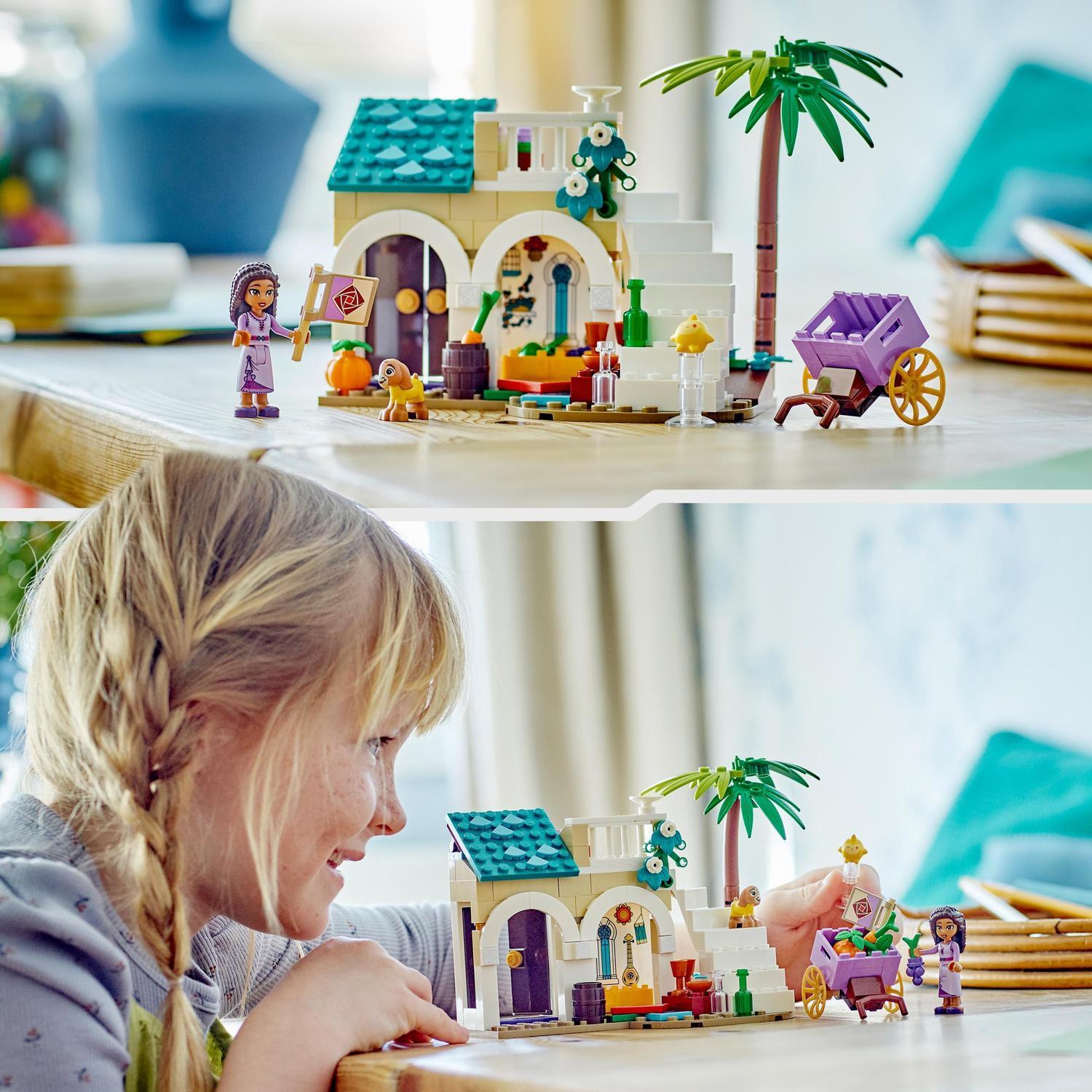 Voir la diapositive 7 : LEGO LEGO | Disney Wish 43223 Asha dans la Ville de Rosas, avec Poupée Asha, Jouet de Chèvre Valentino et Figurine Star, Film Wish