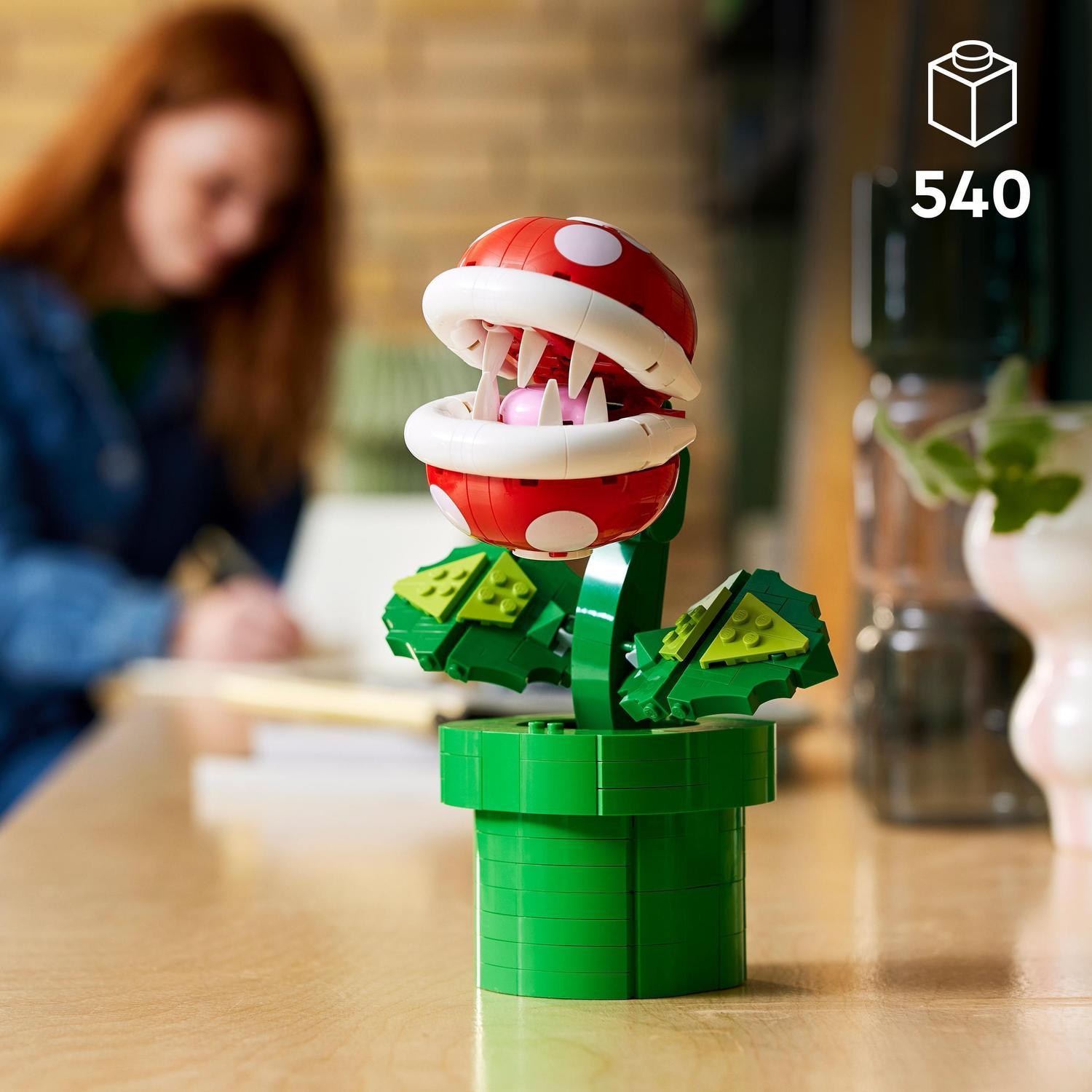 Voir la diapositive 3 : LEGO Super Mario 71426 Plante Piranha, Figurine Articulée avec Tube et 2 Pièces, Maquette pour Adultes, Idée Cadeau