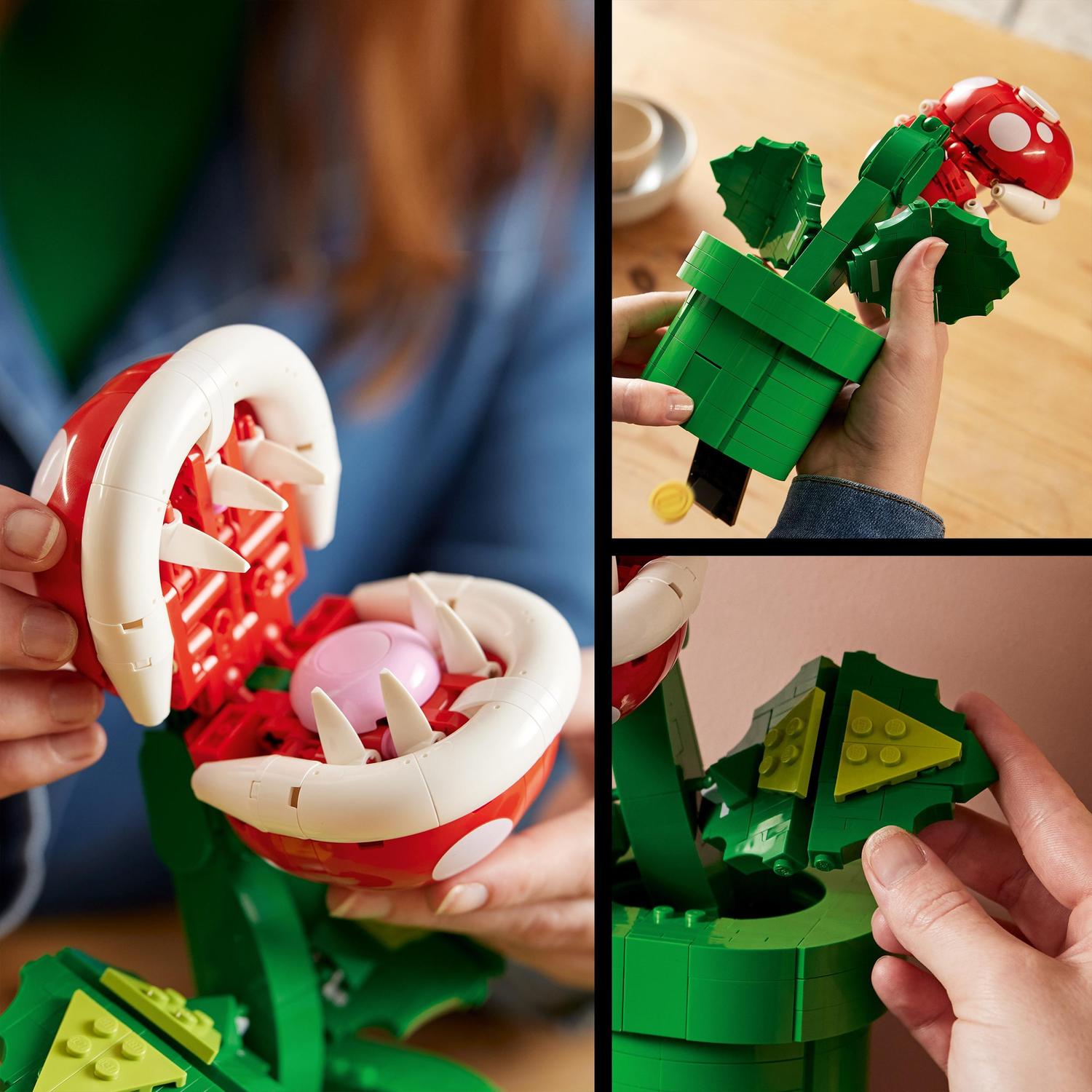 Voir la diapositive 5 : LEGO Super Mario 71426 Plante Piranha, Figurine Articulée avec Tube et 2 Pièces, Maquette pour Adultes, Idée Cadeau