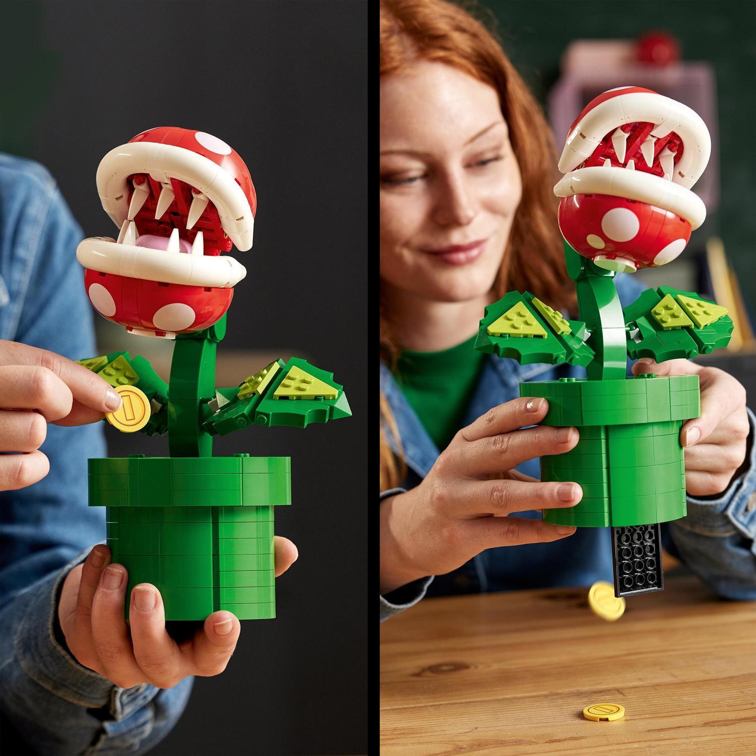 Voir la diapositive 6 : LEGO Super Mario 71426 Plante Piranha, Figurine Articulée avec Tube et 2 Pièces, Maquette pour Adultes, Idée Cadeau