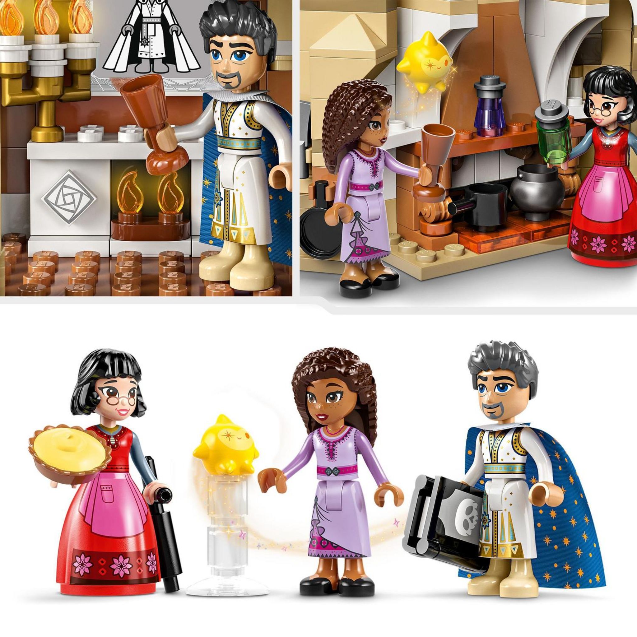 Voir la diapositive 5 : LEGO LEGO | Disney Wish 43224 Le Château du Roi Magnifico, Jouet Tiré du Film Wish avec Figurine Asha, Dahlia et le Roi Magnifico